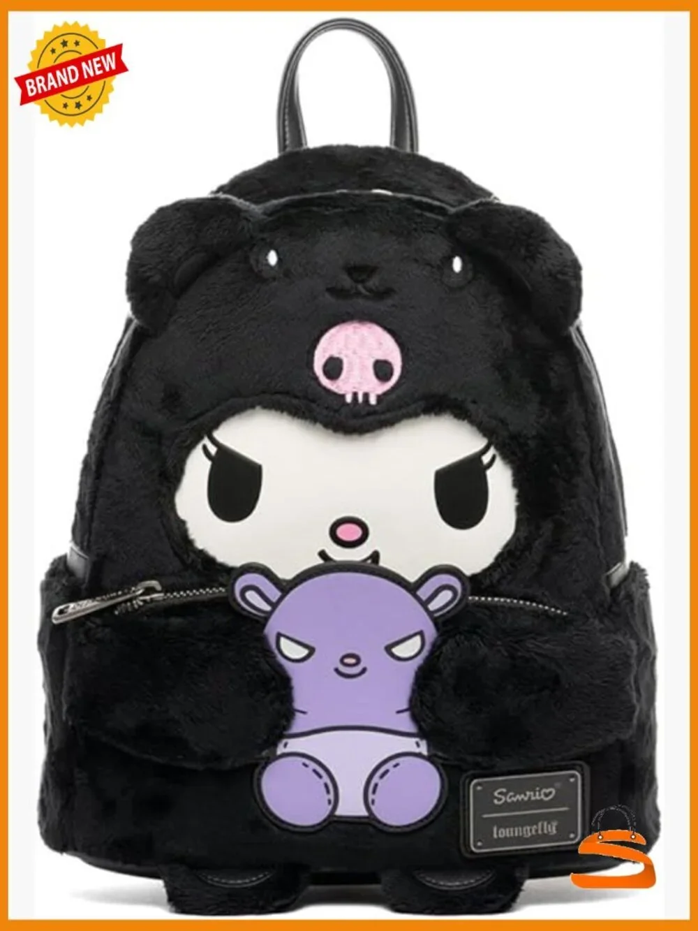 Kuromi Plush Backpack Cosplay Mini Backpack Daypack